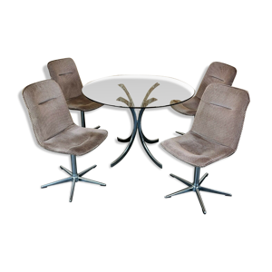 4 chaises & table des