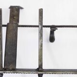 Metal wall coat rack