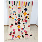 Handmade moroccan berber carpet 233 x 133 cm