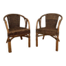Lot de 2 chaises en rotin