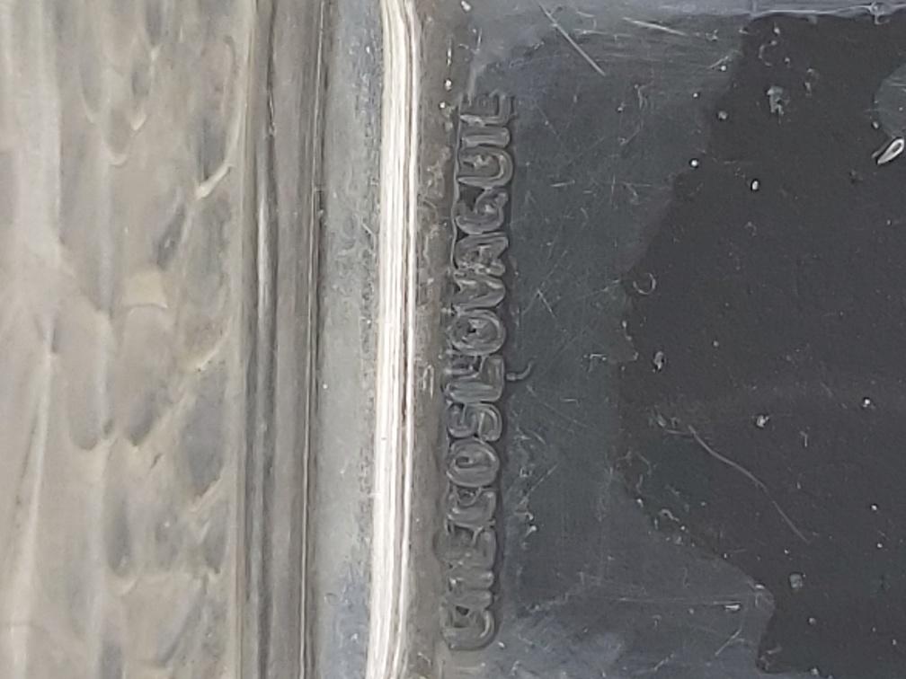 Glass Vase Art Deco Czechoslovakia Spip