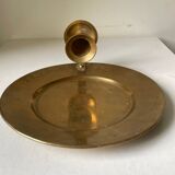 Vintage brass wall candle holder sconce diameter 18 cm