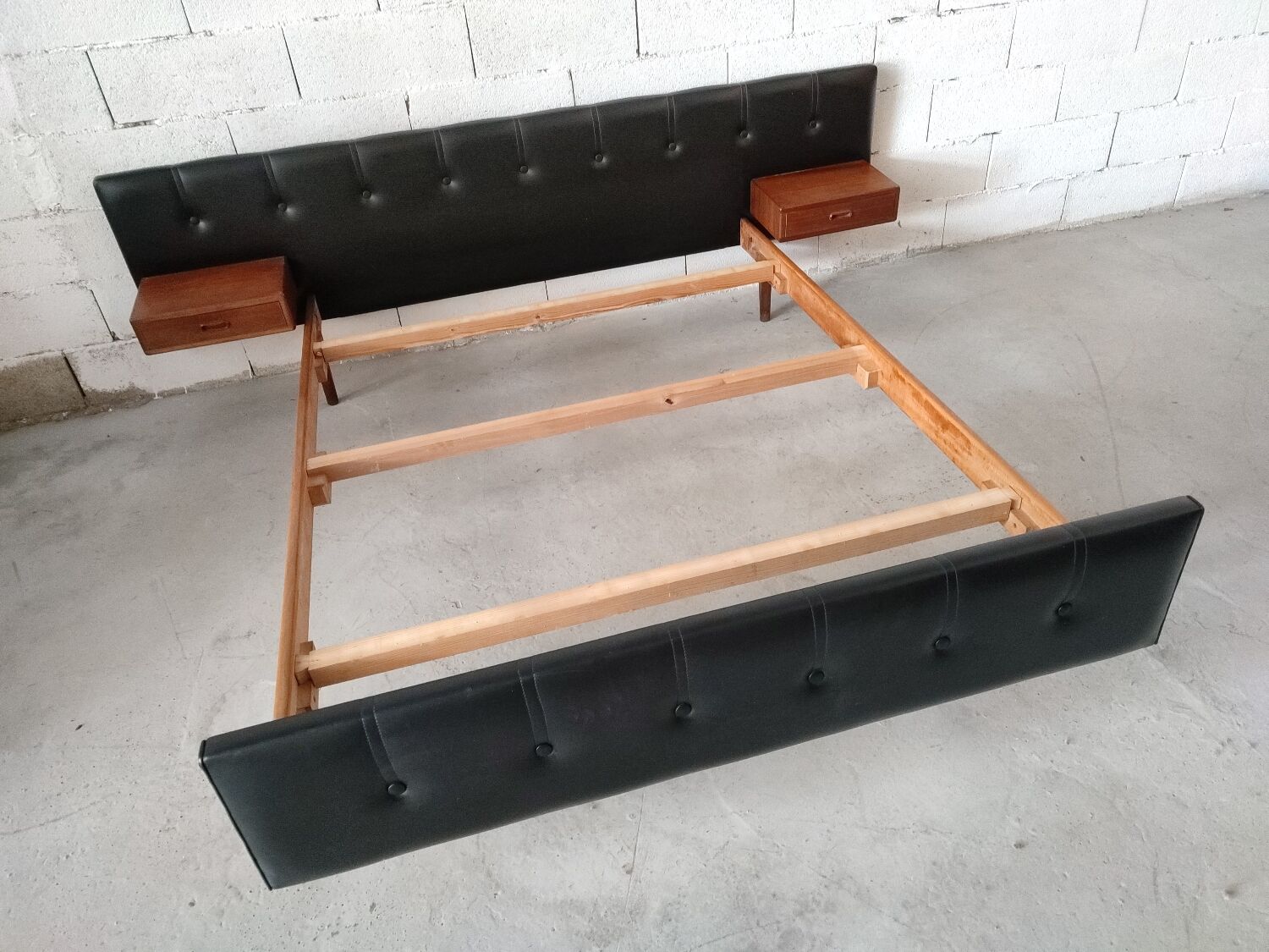 Scandinavian rosewood bed