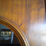 Mahogany bookcase glazed glass warhead windows