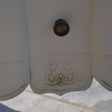 High weekly cabinet with 6 drawers in painted wood