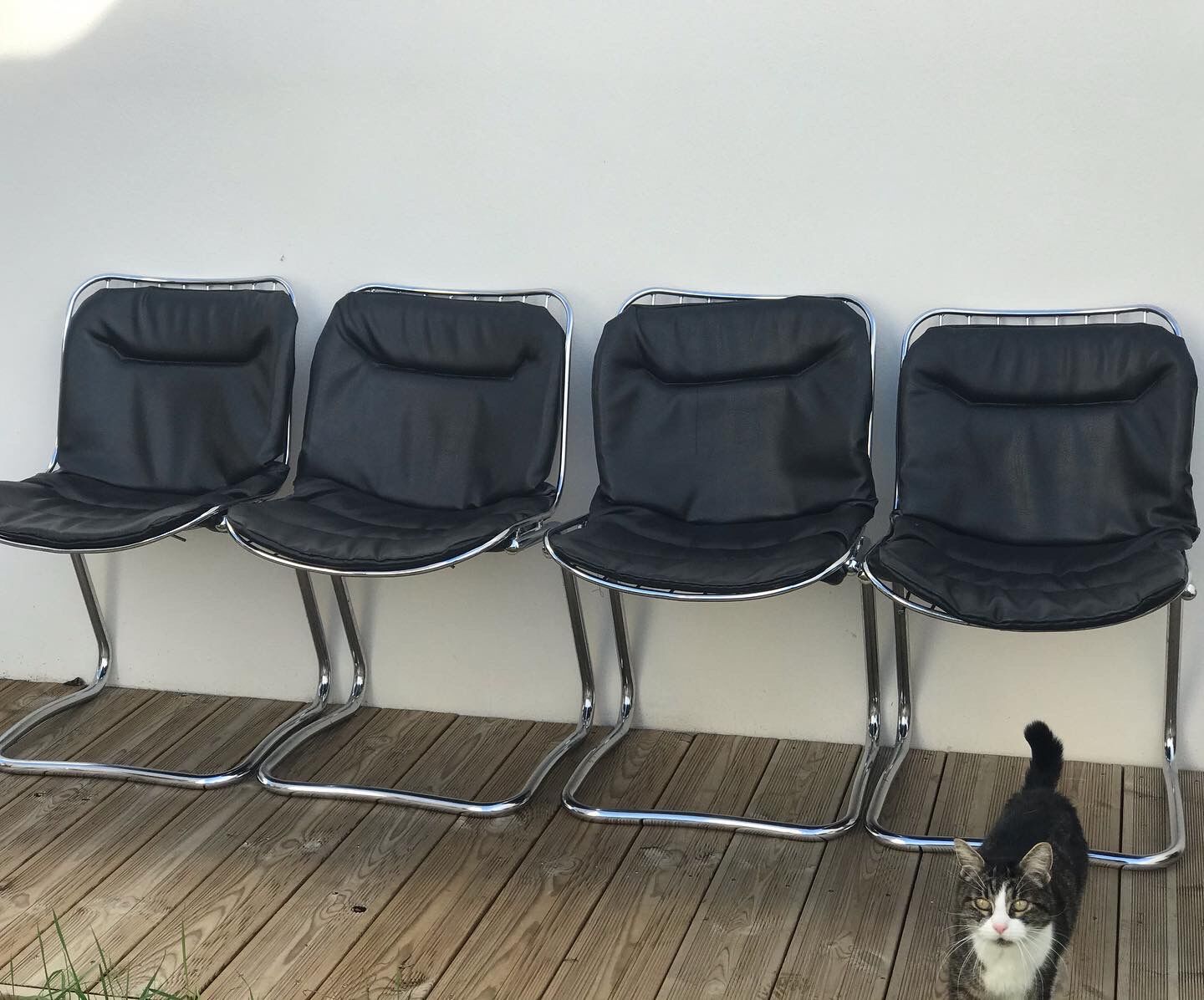 Chaises métal chromée Rinaldi