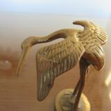 Pair of herons in brass 70s