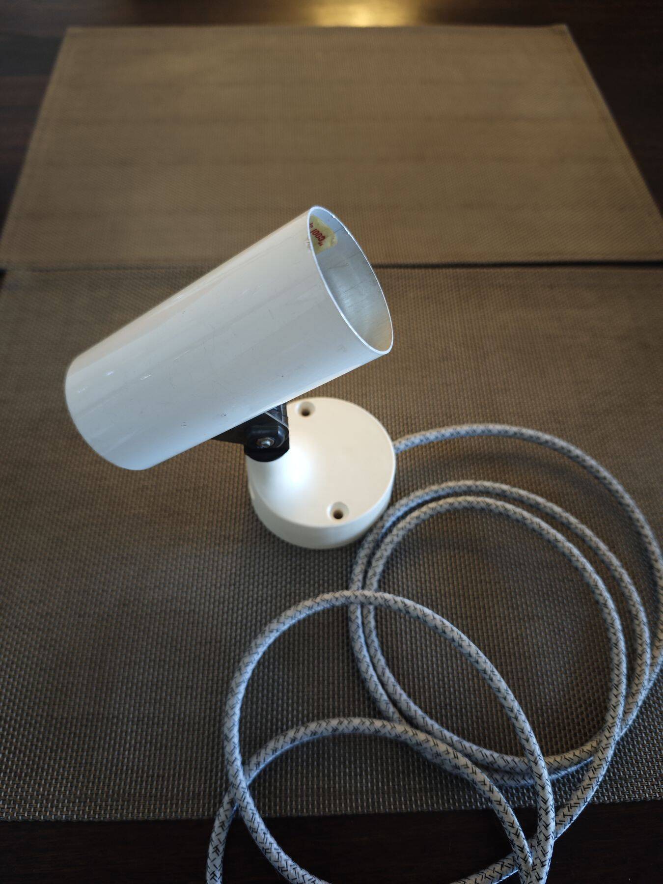 Erco brand tilting spotlight wall light - 1960s/1970s