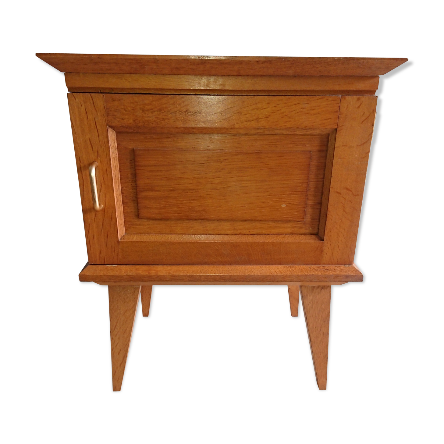 Light oak bedside table