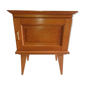 Light oak bedside table