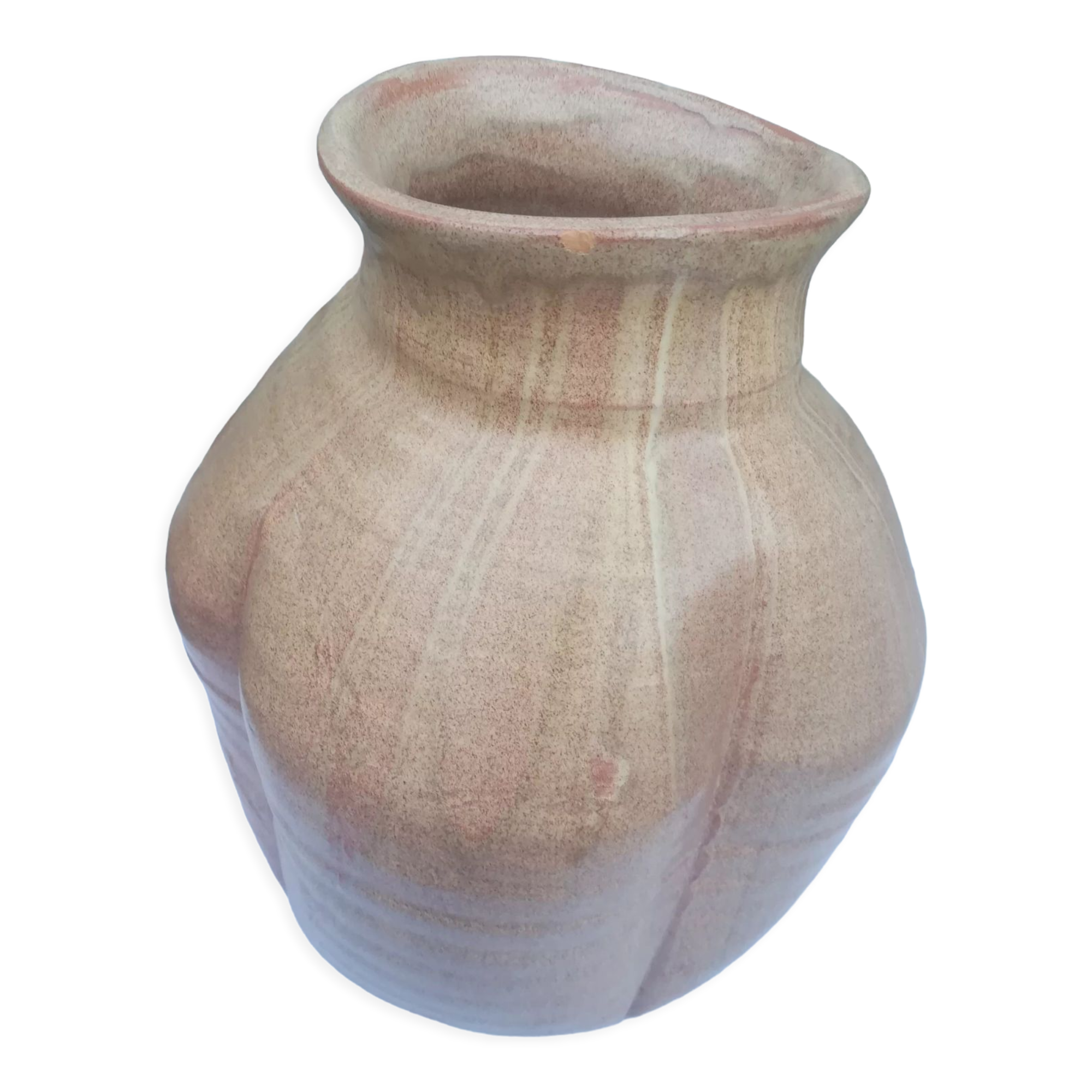 Handmade terracotta vase