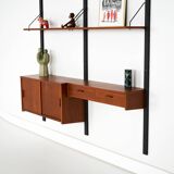 Teak shelving unit, Danish design, 1960s, production: Denmark