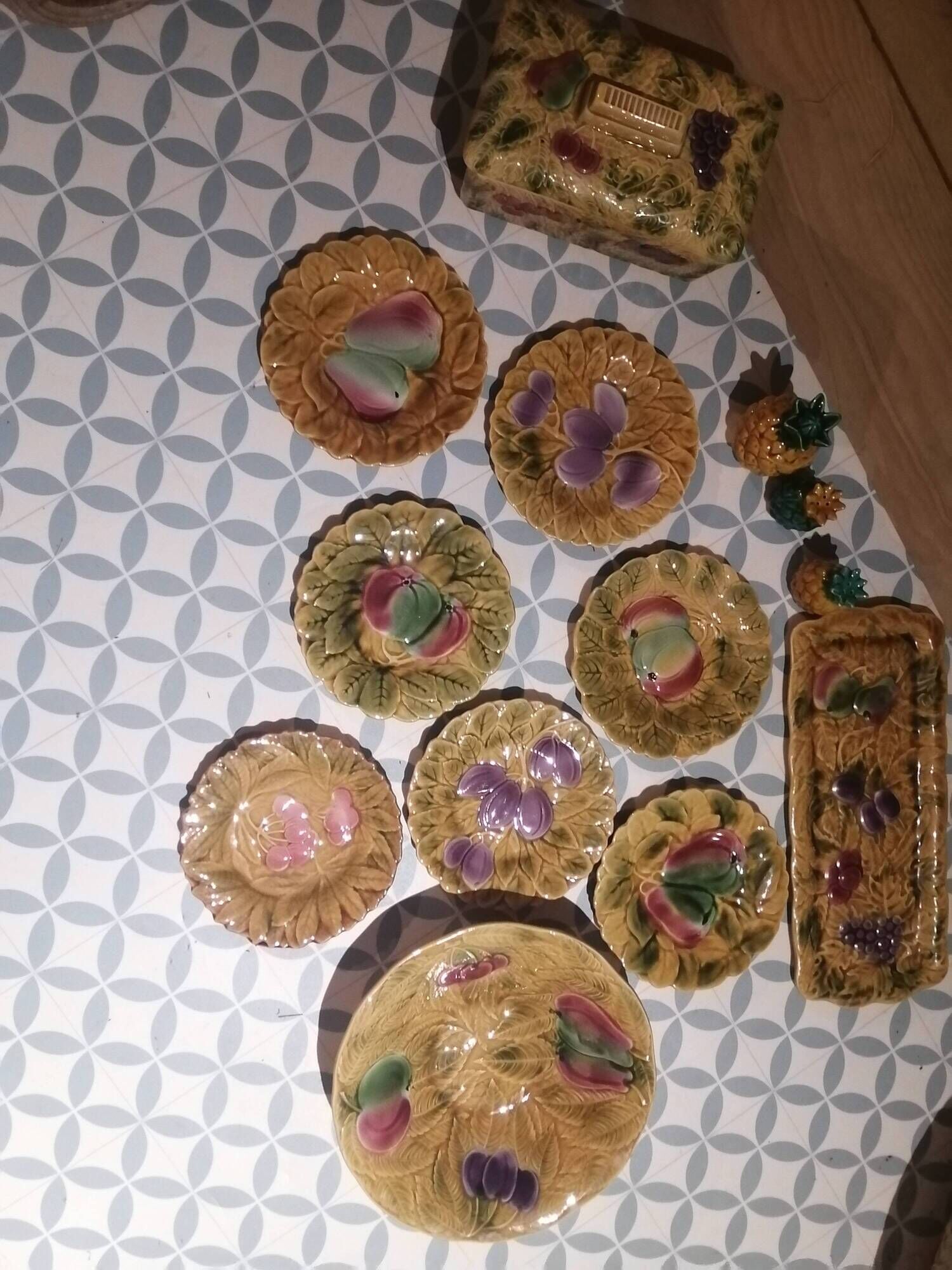Service à dessert sarreguemine