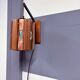 Werner Schou wall lamp, copper and teak 1960s