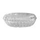 Glass butter with cow motif made in France