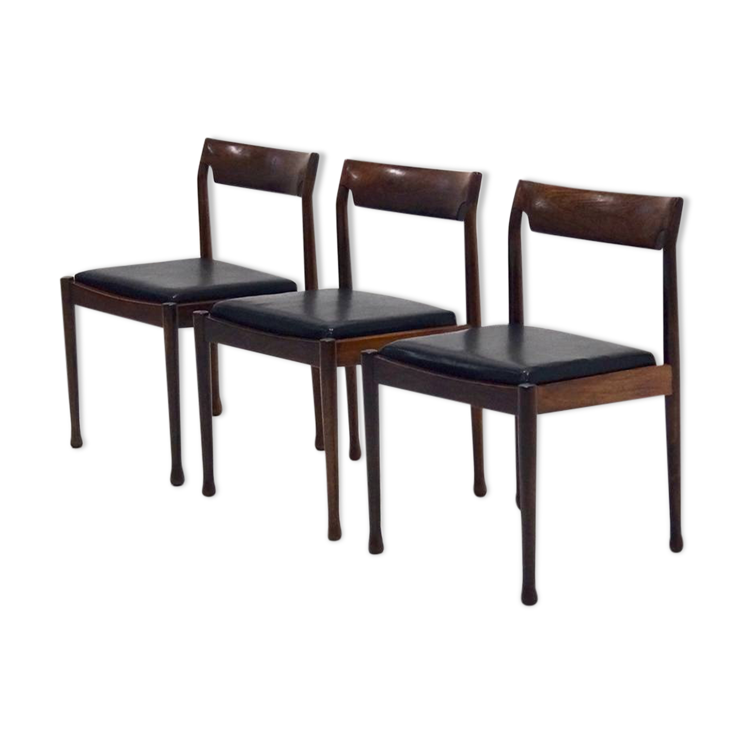 Chair in rosewood and skai 1960
