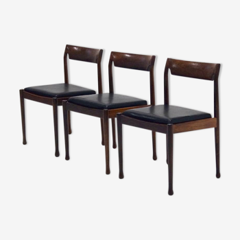 Chair in rosewood and skai 1960