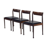 Chair in rosewood and skai 1960