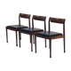 Chaise en palissandre et skaï 1960