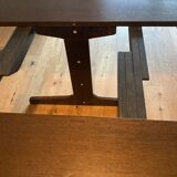 Table salle manger extensible Thonet chêne foncé