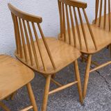 Scandinavian chairs Pinnstol ZPM Radomsko 1950