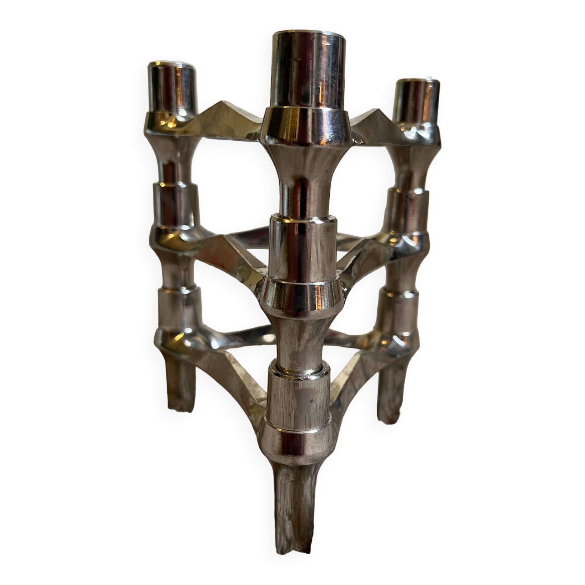 Stackable candle holder design from the 70s