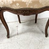 Pair of Louis XV style chairs in solid walnut, 20th century