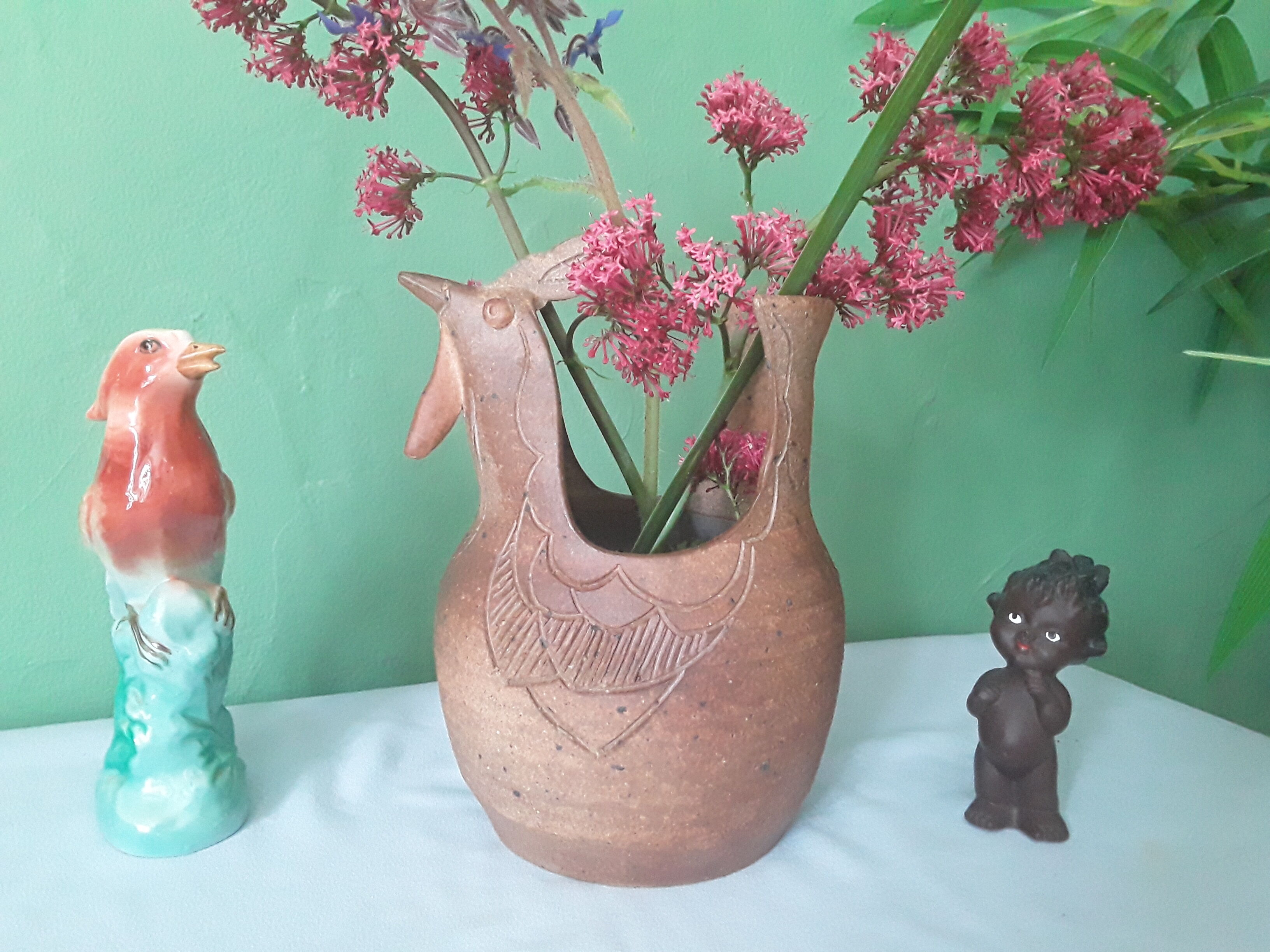 Vintage stoneware hen