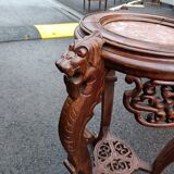 Old side table harness marble top