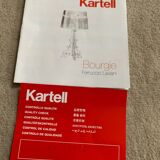 Lampe à poser bourgie chrome kartell