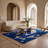 Handmade Berber rug in wool 3 x 2 m