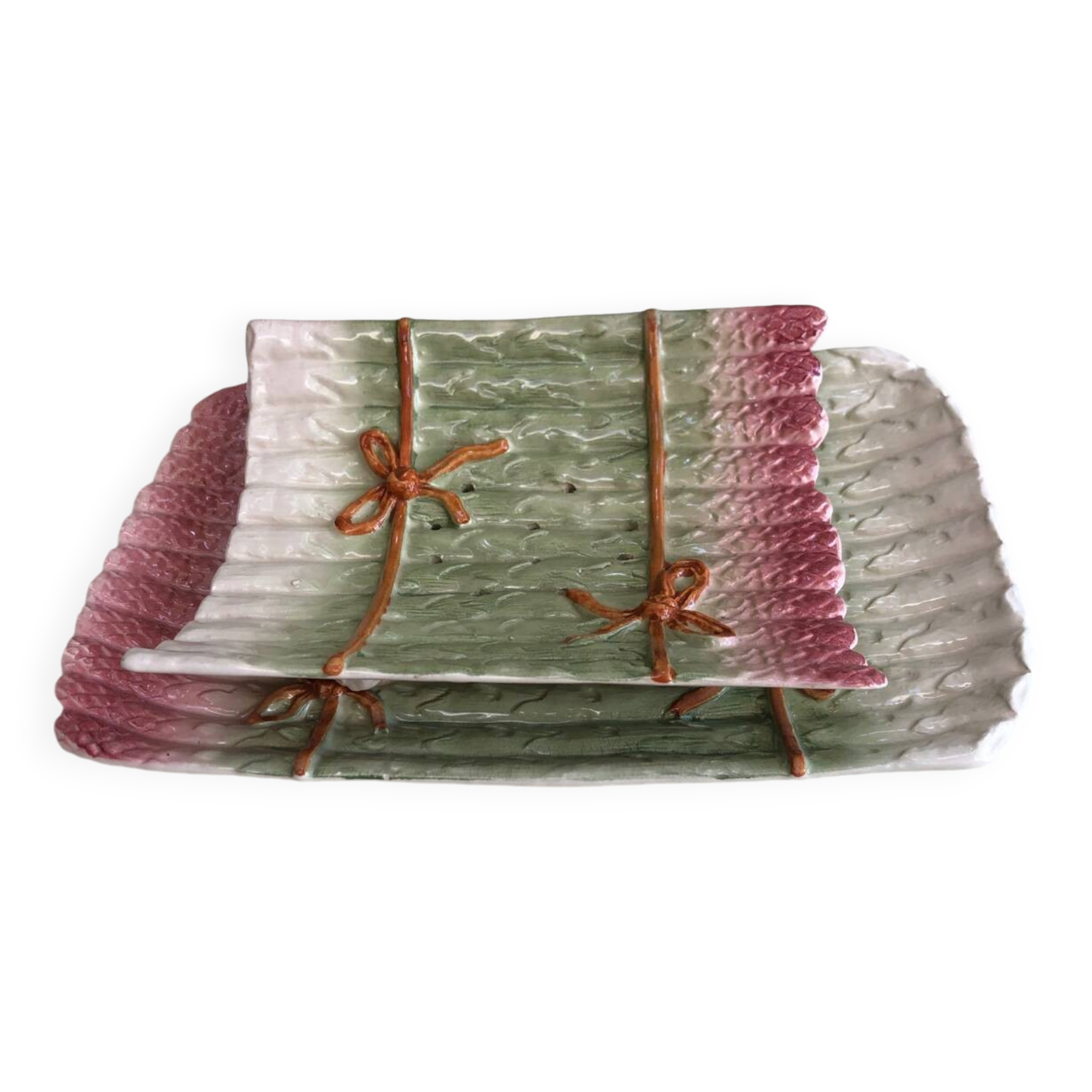 Old asparagus barbotine service