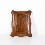 Free-form mirror in copper and solid brass