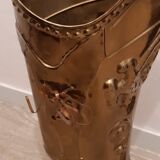 Porte parapluie botte en laiton