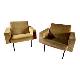 Paire de fauteuil année 50 style Pierre Guariche