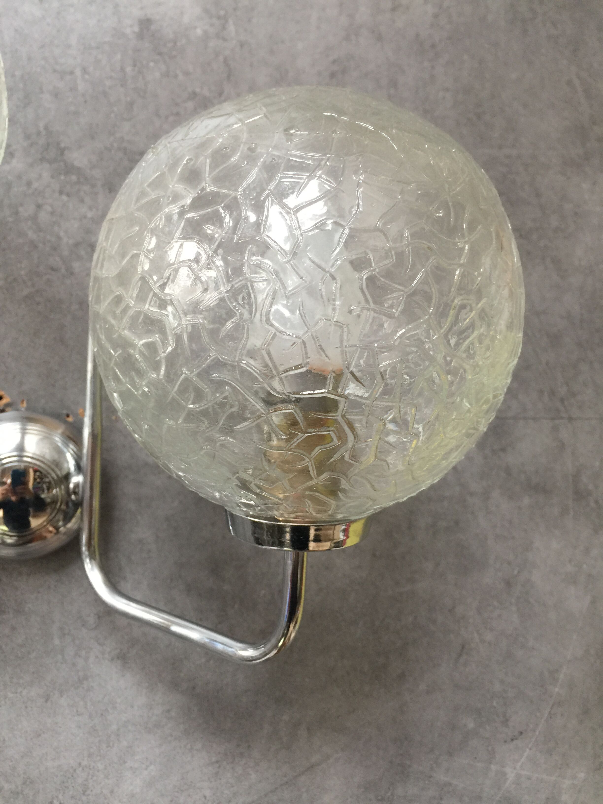 Vintage globe sconce
