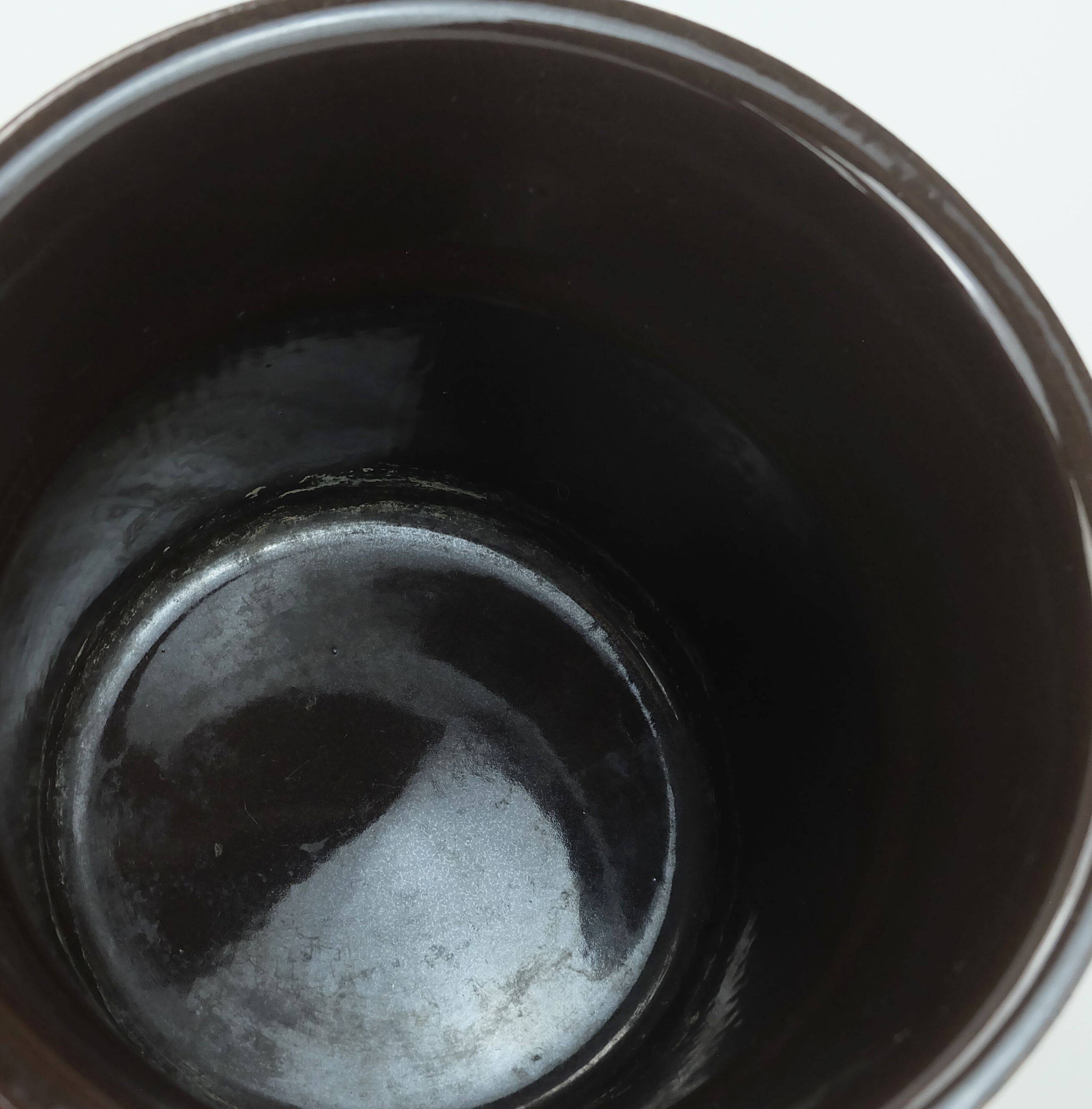 Scheurich mid century planter ceramic flower pot relief pattern model no. 809-18