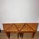 Italian Marquetry Five Piece Triangle Table