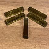 5 knife holders in smoked glass