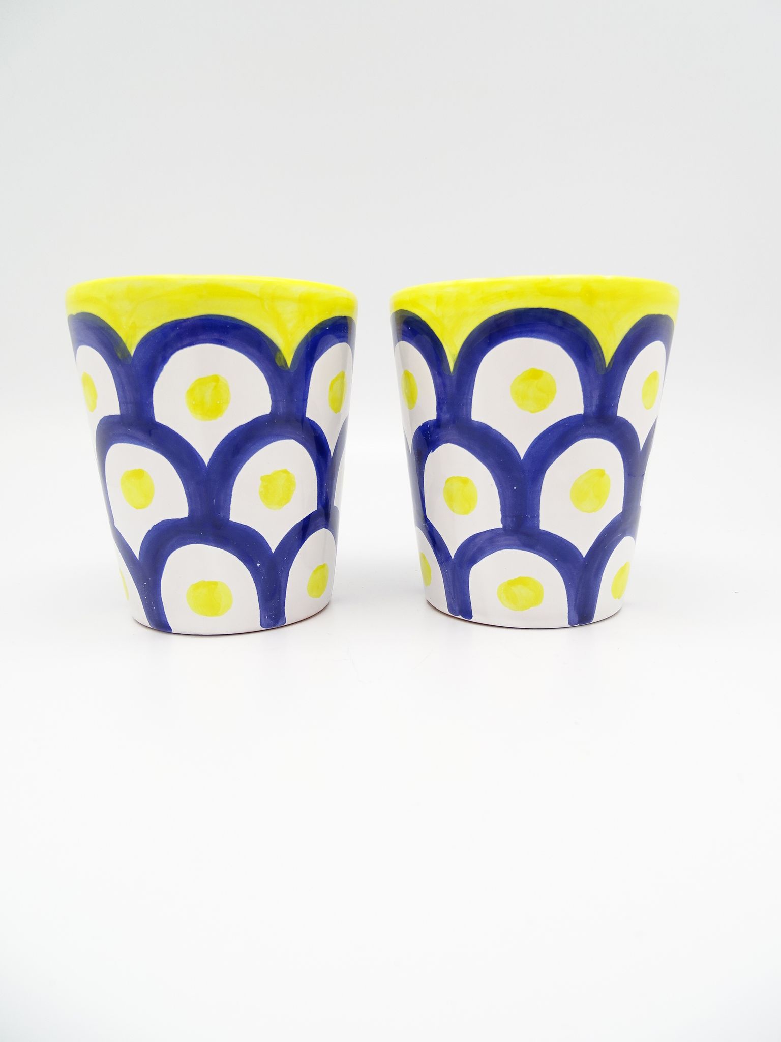 Blue & Yellow Ceramic Mug