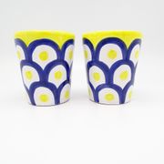 Blue & Yellow Ceramic Mug