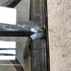 Table basse en fer forgé et verre