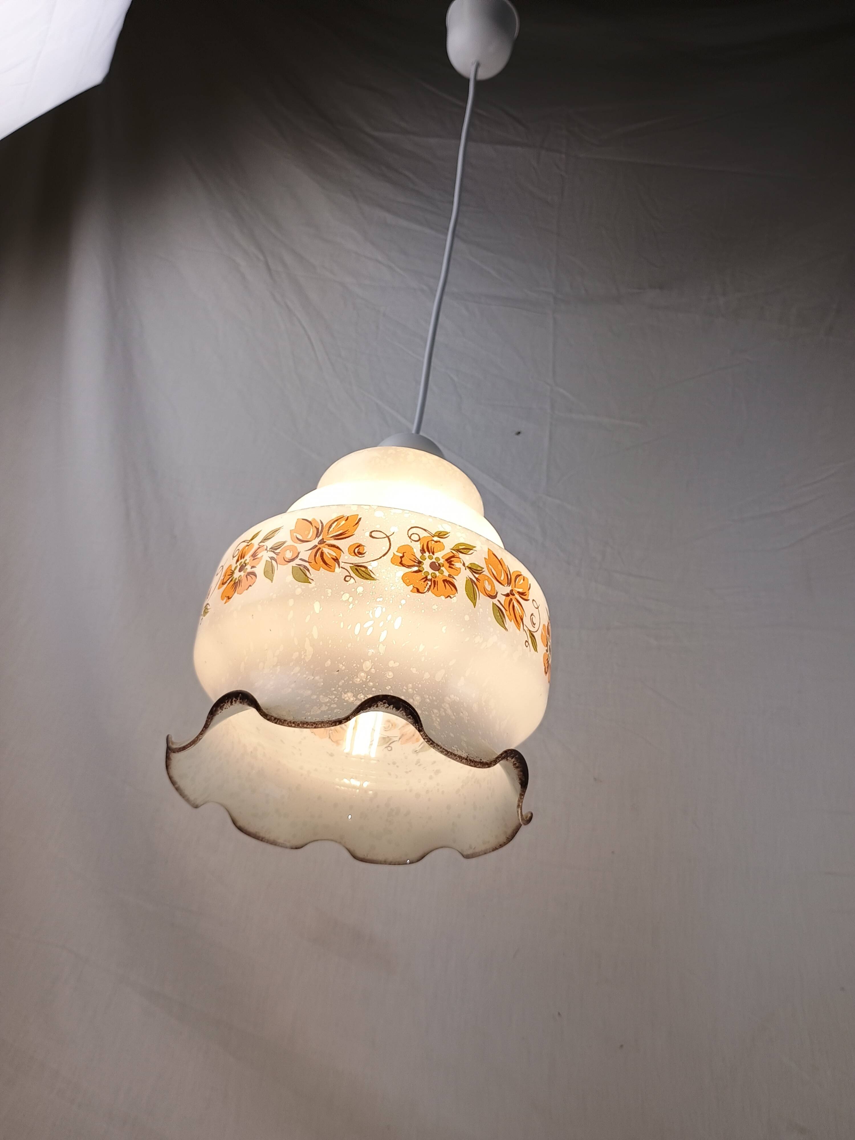 Authentic vintage pendant light from the 1950s–1960s, made in Italy