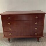 Vintage teak chest of drawers from the 50s and 60s