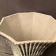 Umbrella holder vase earthenware Desvres nineteenth decoration Far East Pagoda 62.5 cm