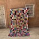 Colorful Boucherouite Moroccan rug - 141 x 240 cm
