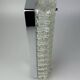 60s 70s wall lamp Limburg Germany Wall Sconce Ice Glass Chrome Space Age