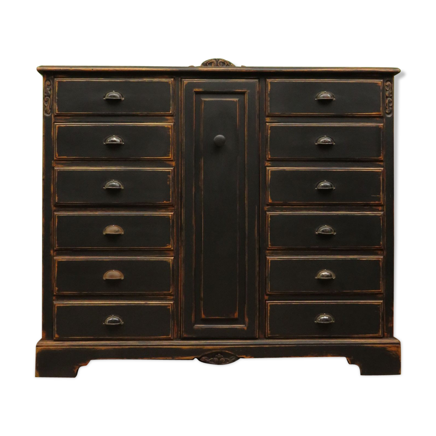 black highboy dresser