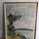 Aquarelle de Georges Prestat Fleuve en Centrafrique