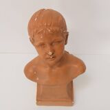 Plaster bust from the Belle Époque period by Jindřich Říha, 1890s.